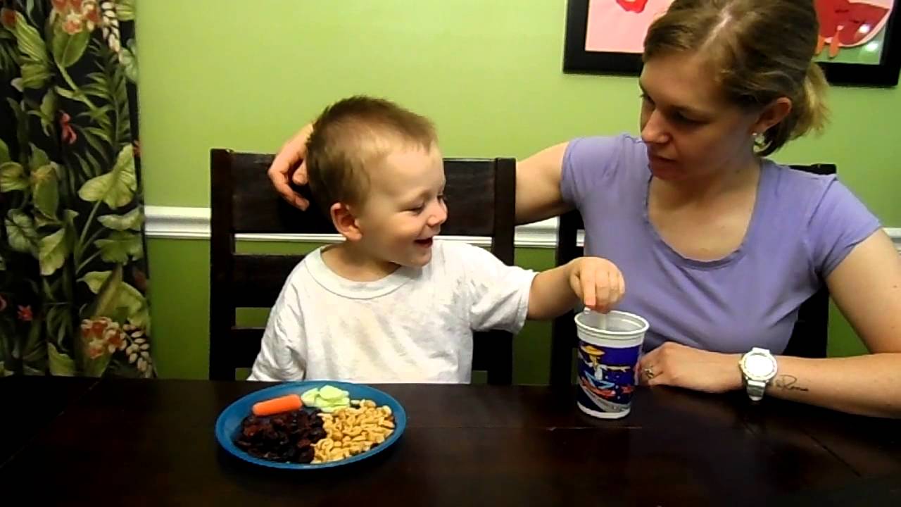 2.5 Year Old with Autism Eating