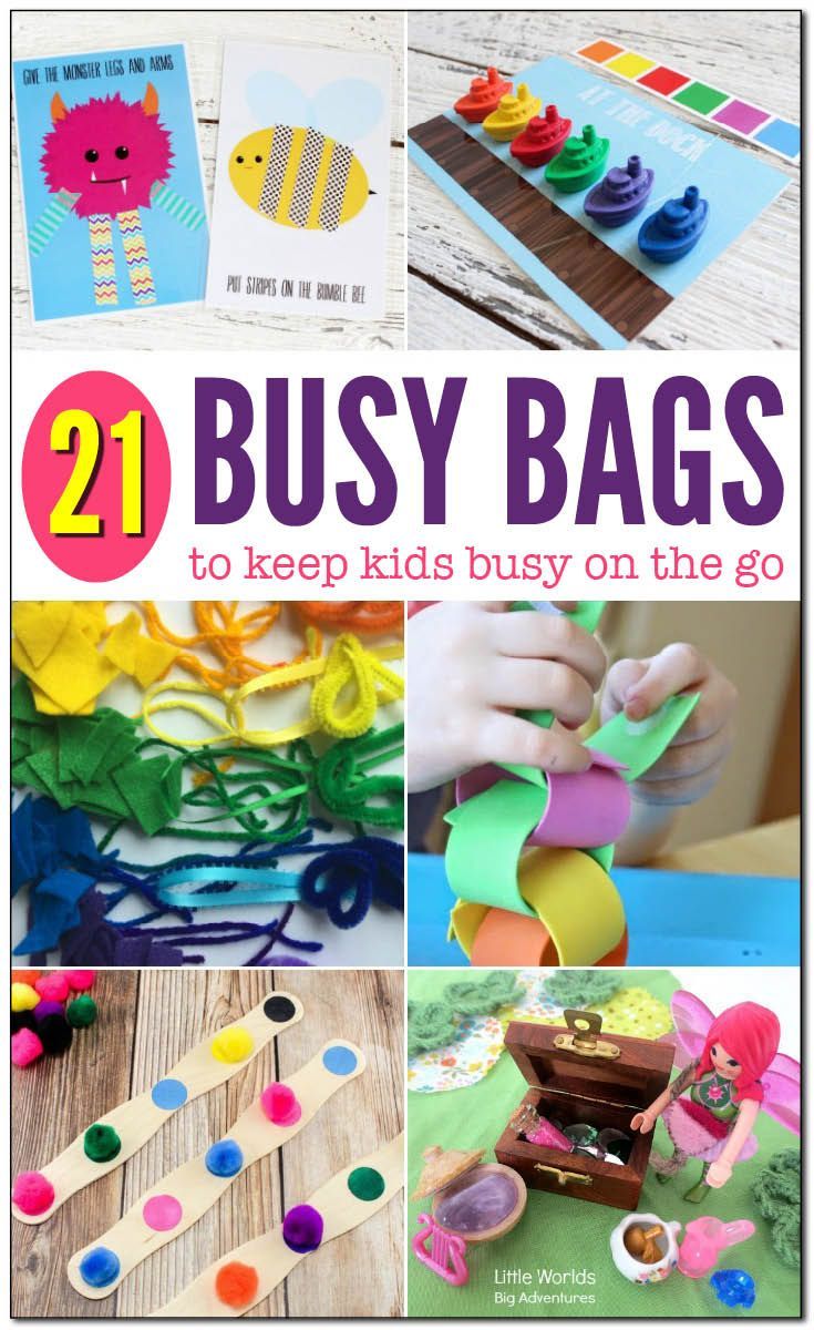 21 busy bags to keep kids busy on the go