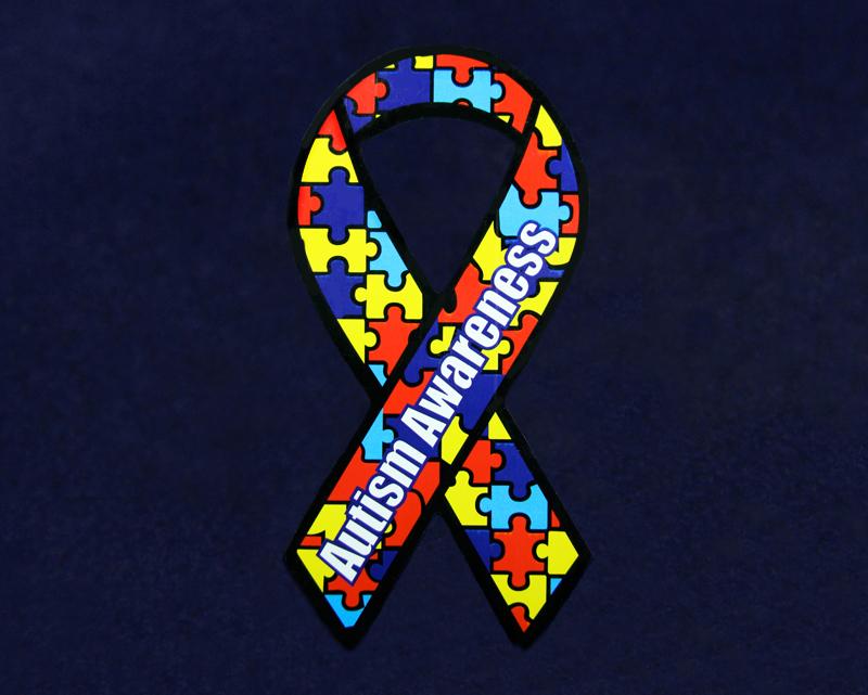 50 Large Paper Autism Ribbons (50 Autism Ribbons ...