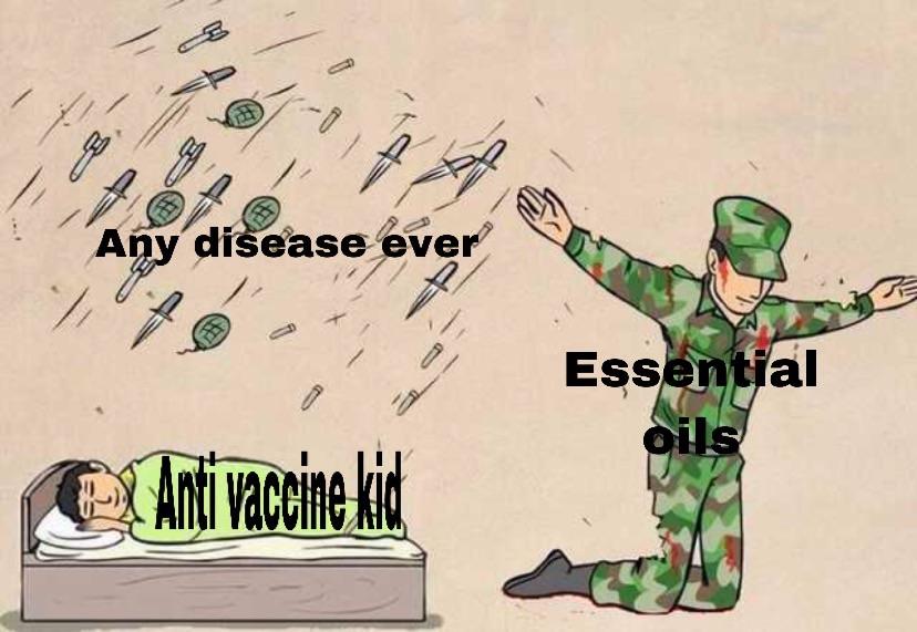 Autism can also be cured by essential oil. Right? : memes