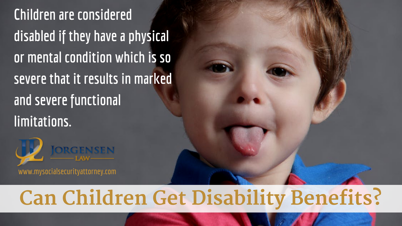 Can Children Get Disability Benefits?