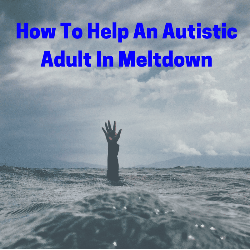 help an autistic adult in meltdown