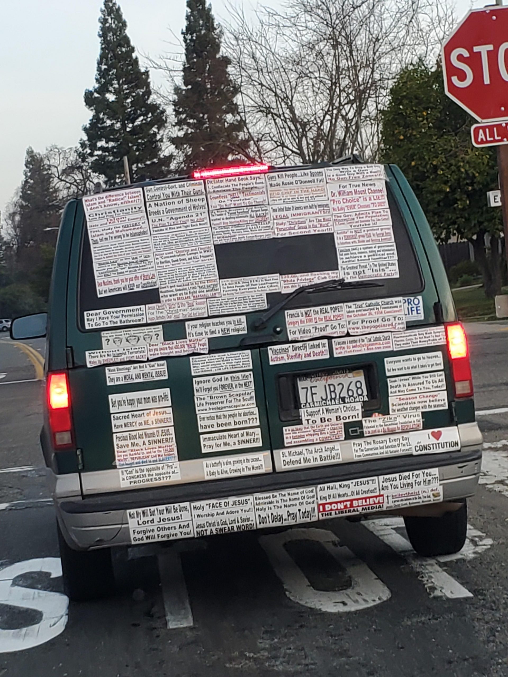 Saw this on the way to school today, "Vaccines directly ...