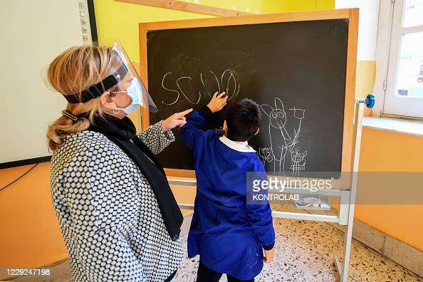 Schoolchildren with mental disabilities such as autism or ...