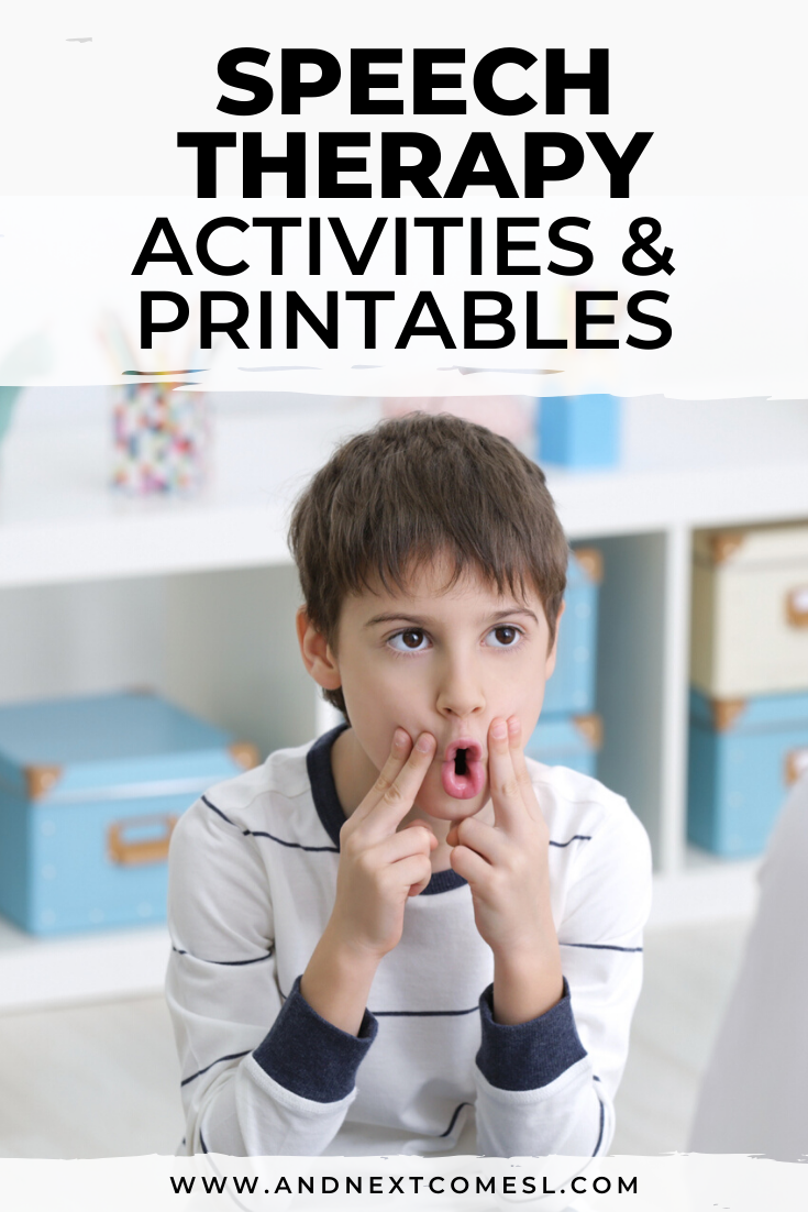 Speech Therapy Activities &  Printables