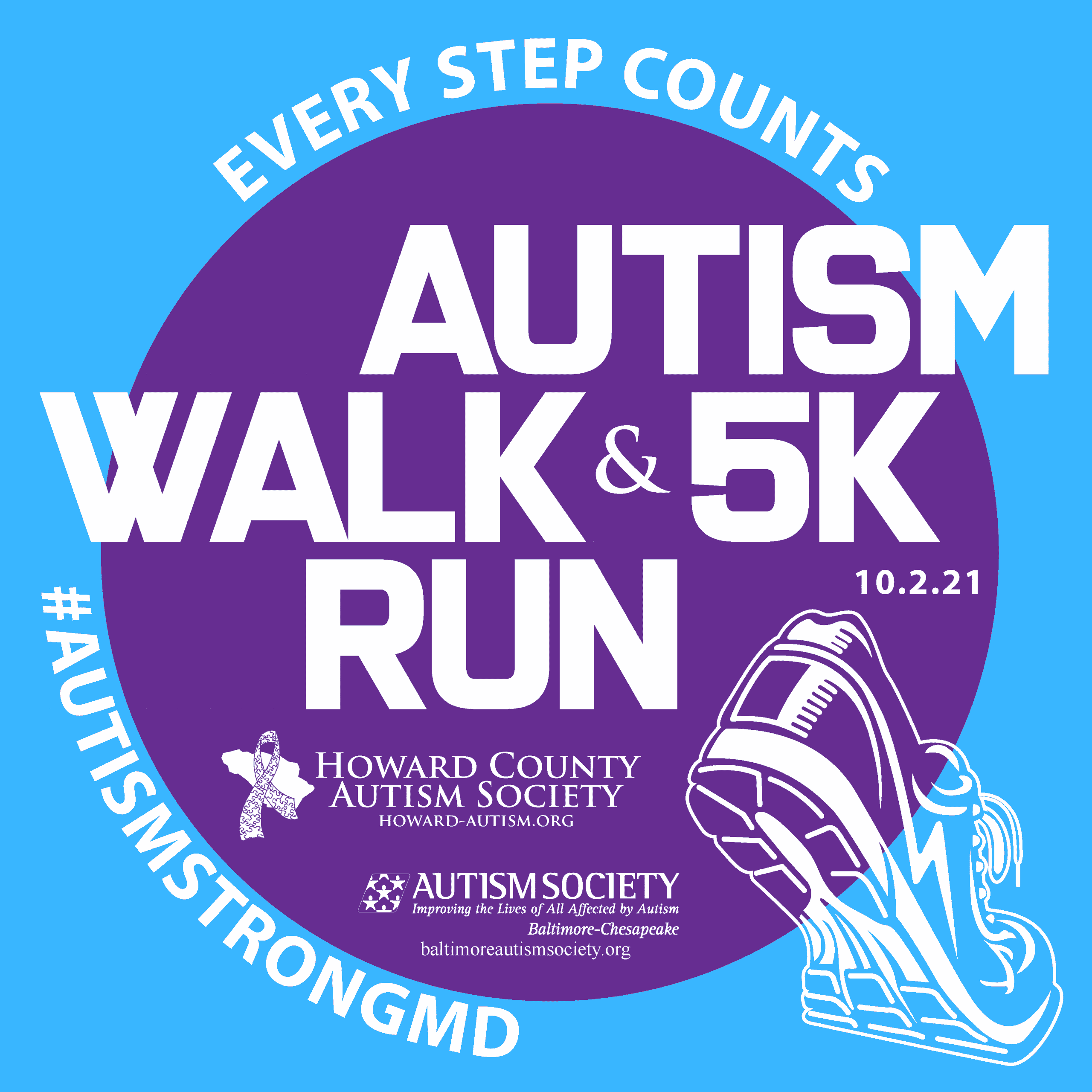 The Howard County Autism Societys Every Step Counts Autism Walk &  5K ...