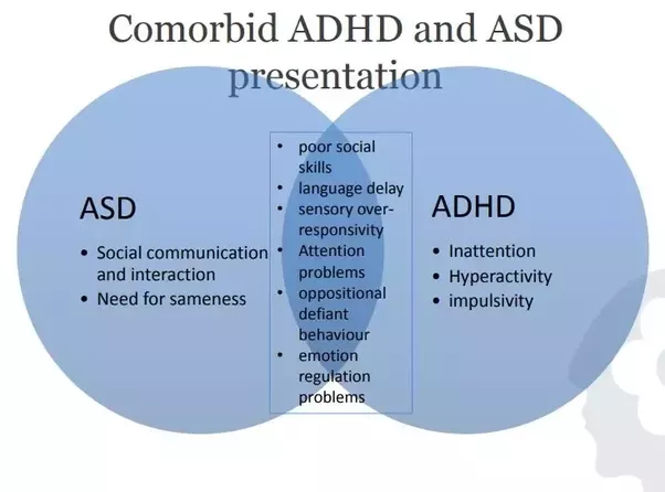 What is the comorbidity rate between ADHD and autism?